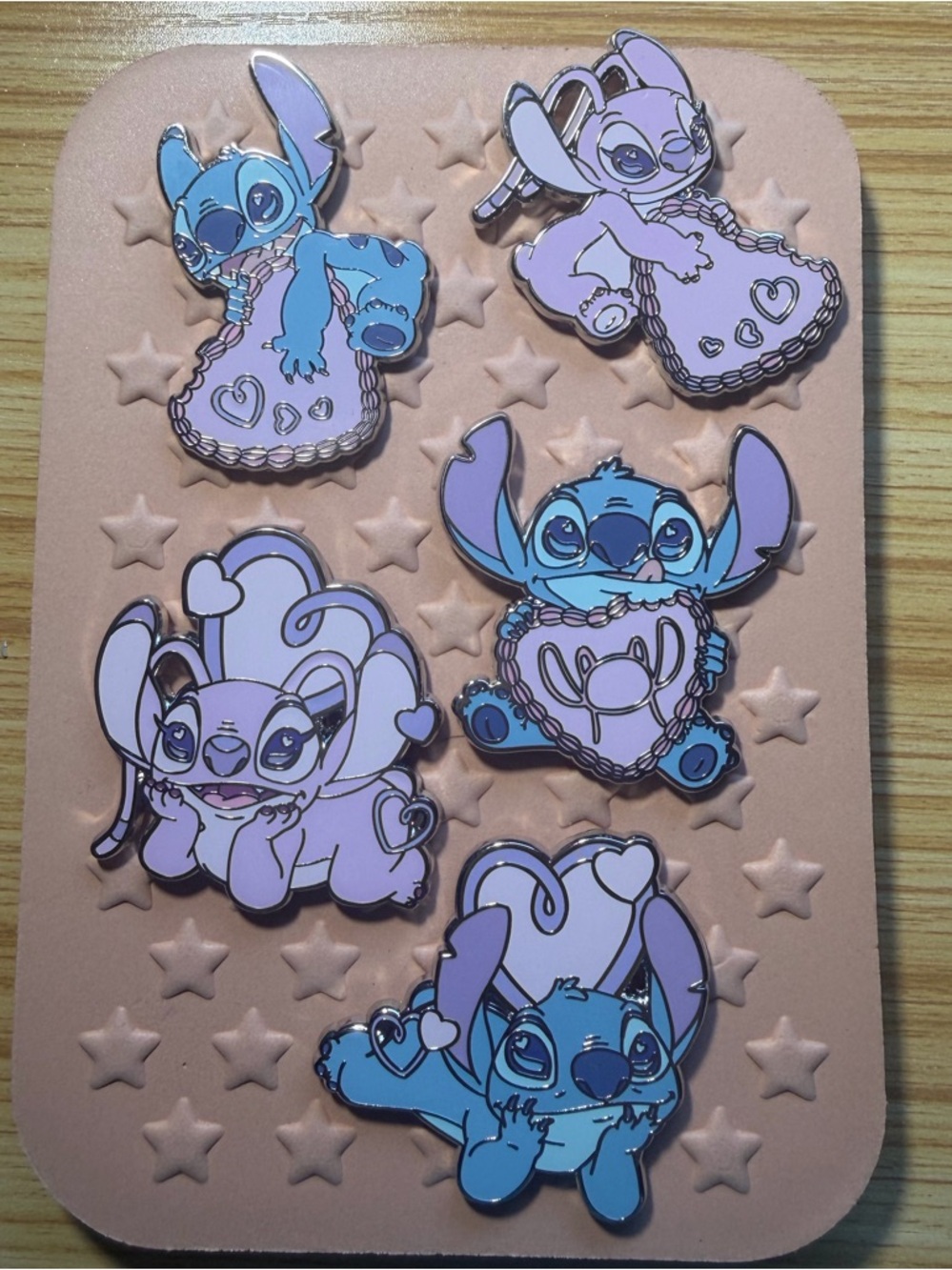 Disney Loungefly Stitch & Angel Heart Bundle+ Pin Folio